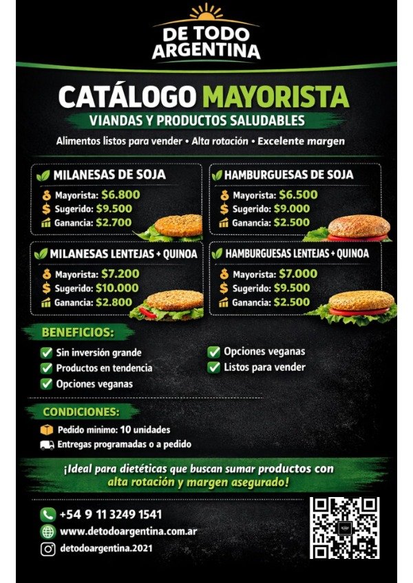 Producto - HAMBURGUESAS DE SOJA. ART: ORGCOMDTA - 525267 - 1