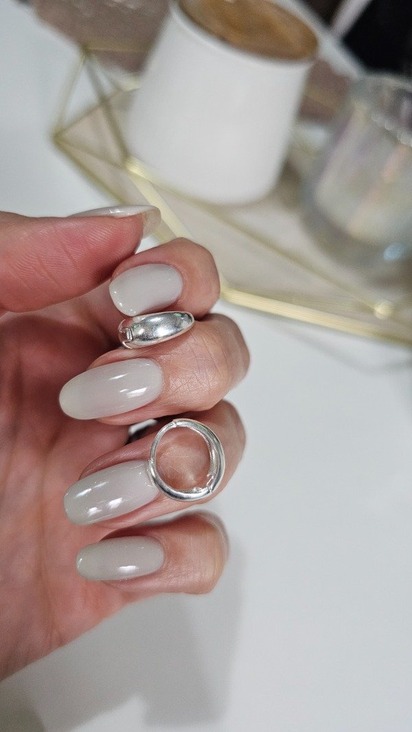 Producto - Aros huggies lisos gota 1cm. Plata