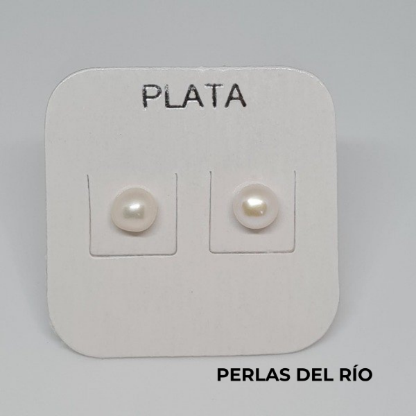Producto - Aros de Perlas de rio 6mm AD