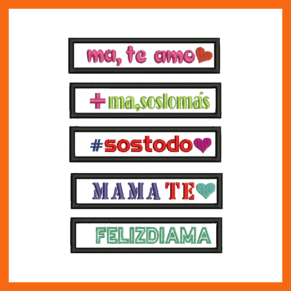 Producto - Llavero frase dia de la madre mamá bastidor armado en serie x5 x3 x2