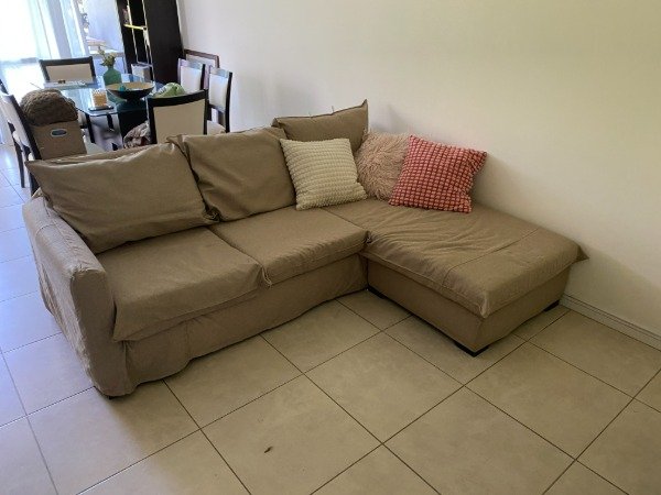 Producto - SILLON EN L CON FUNDA Y ALMOHADONES 220x180x80 #10563