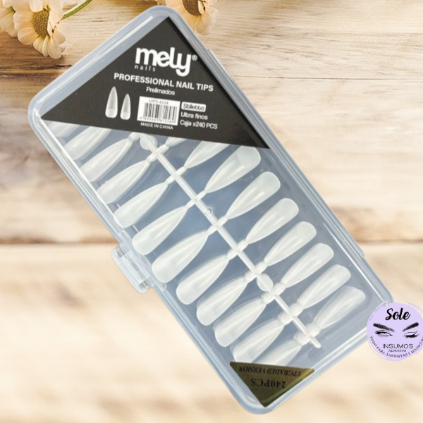 Producto - TIPS PRELIMADO STILETO MELY 240 unidades