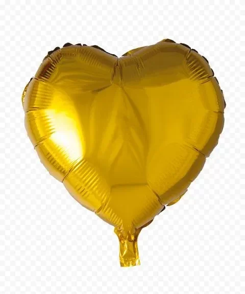 Producto - Globo corazón 10" (25cm) color dorado x10un
