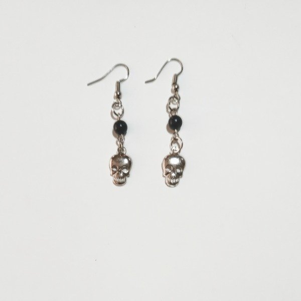 Producto - Aros góticos calavera