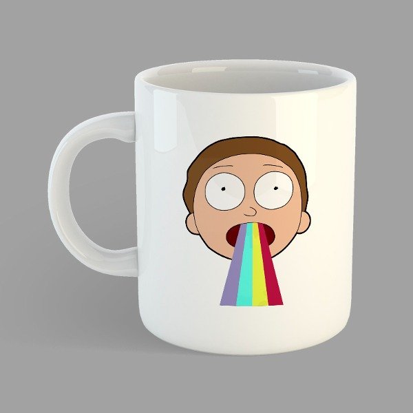 Producto - Taza Morty Rainbow