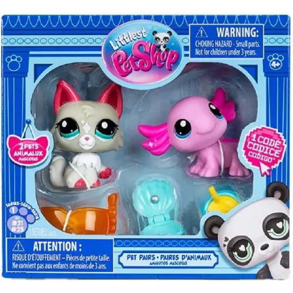 Producto - New Littlest Pet Shop Set 2 Mini Mascotas G7 #21 #25
