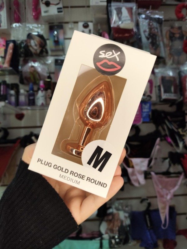 Producto - plug talle M rose gold - 0