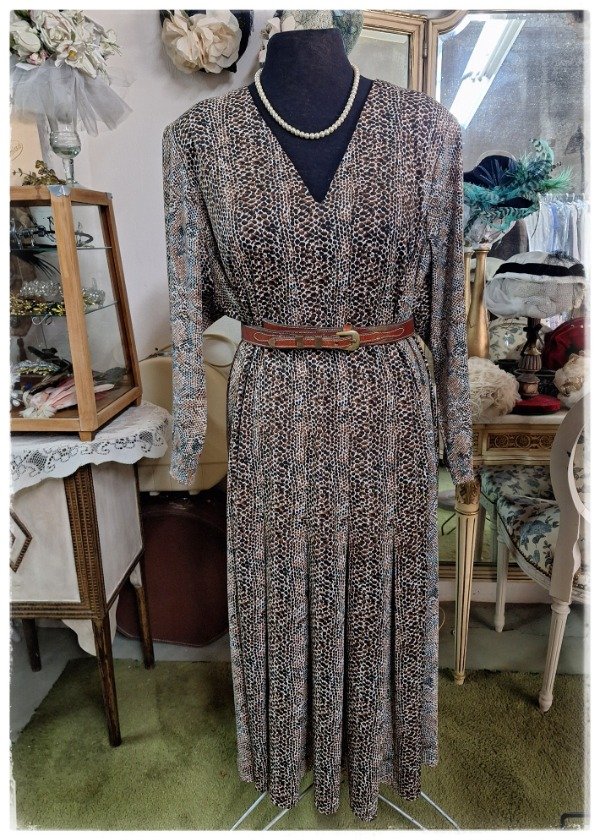 Producto - Vestido Jersey Estampado Animal print Talle XL