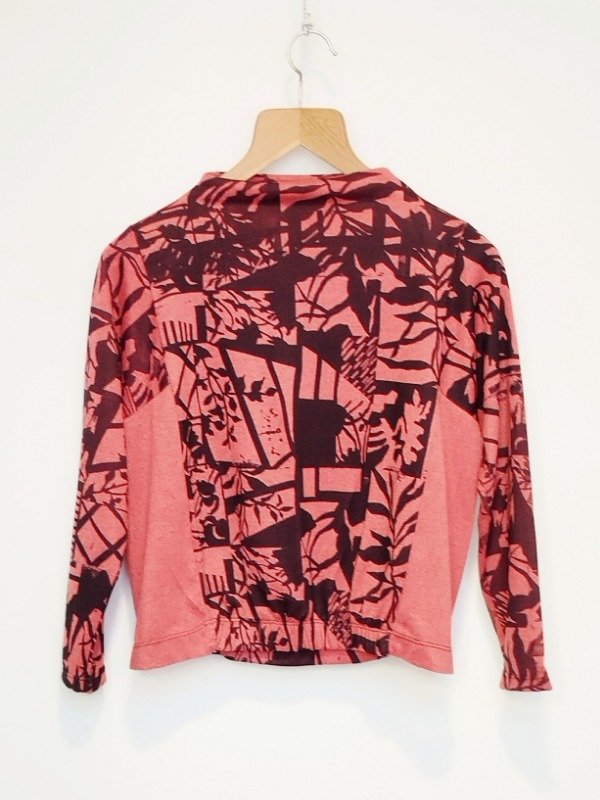 Producto - Buzo Canela -rosa con estampa Humedal en negro-