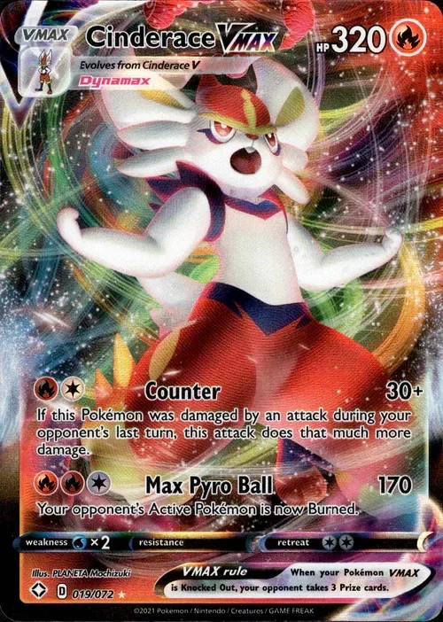 Producto - Cinderace VMAX - 019/072 - Shining Fates - Holo