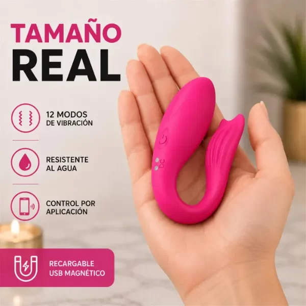 Producto - Couple Vibrator - App Rose Fusion - 5