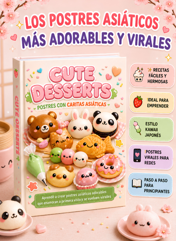Producto - RECETARIO - POSTRES CON CARITAS ASIÁTICAS