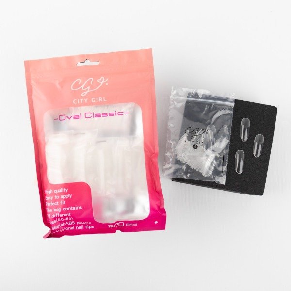 Producto - TIPS SOFT GEL CITY GIRL OVAL CLASSIC X600 BLISTER