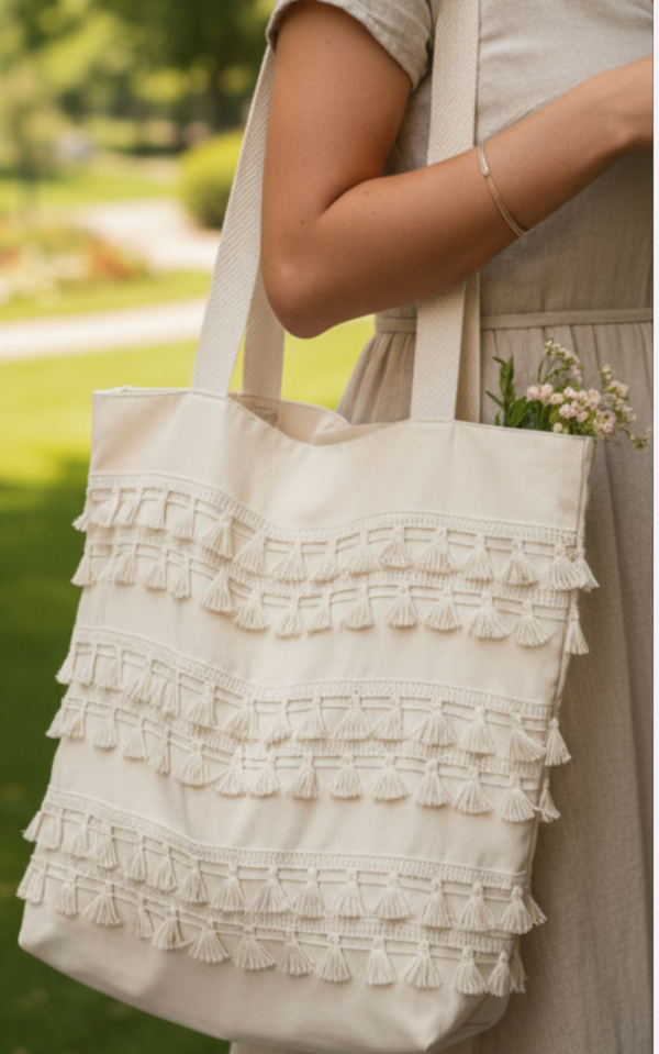 Producto - Tote bag con puntillas