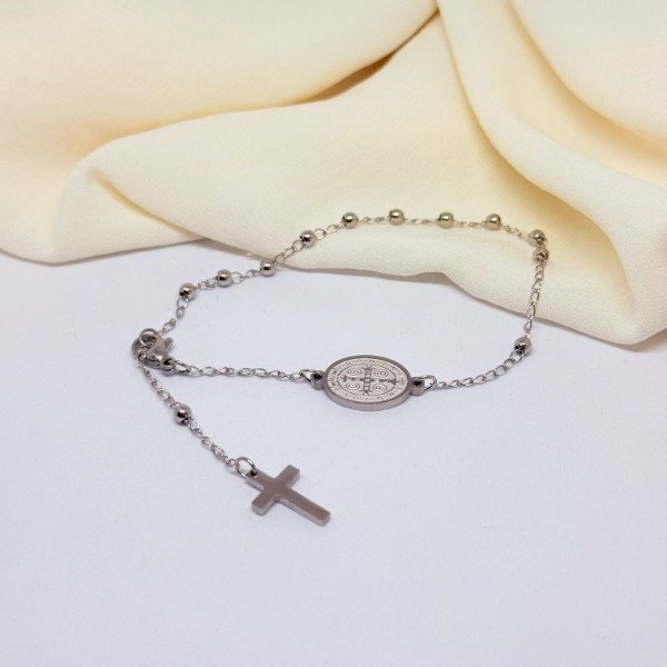 Producto - Pulsera San Benito de Acero Quirúrgico