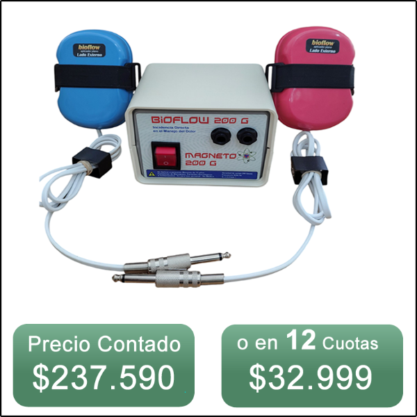 Producto - Magneto Bioflow 200 gauss con dos solenoides Planos