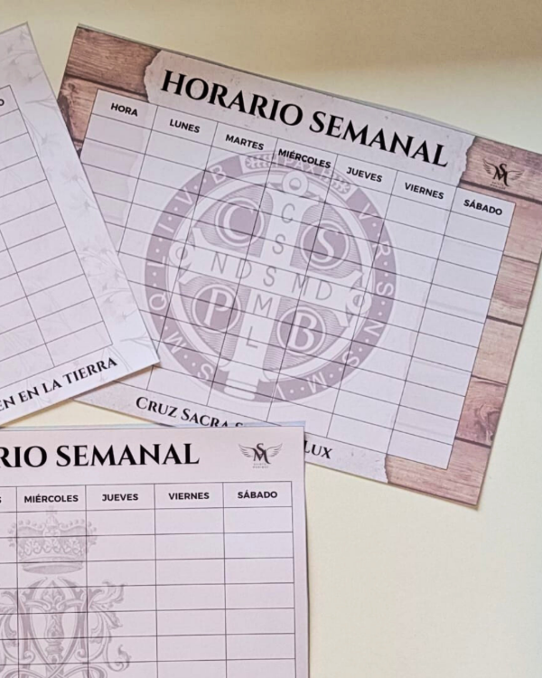 Producto - Horario Semanal - San Benito