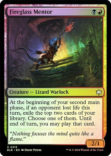 Producto - Fireglass Mentor #213 Foil  Bloomburrow