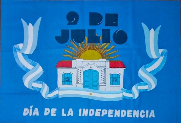 Producto - 9 de JULIO Día de la independencia 1 m x 1.50