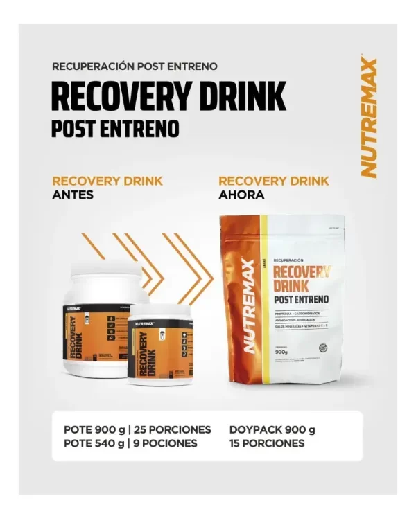 Producto - Recovery drink 900gr - NUTREMAX - 2