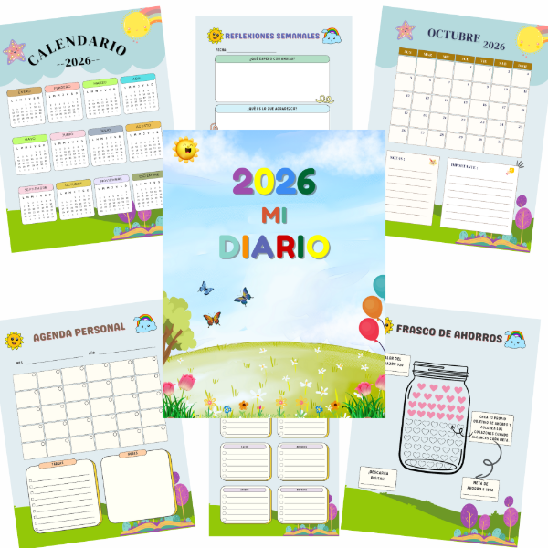Producto - Planner 2026 - Diario infantil - PLA08