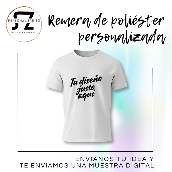 Producto - Remera de poliéster personalizada