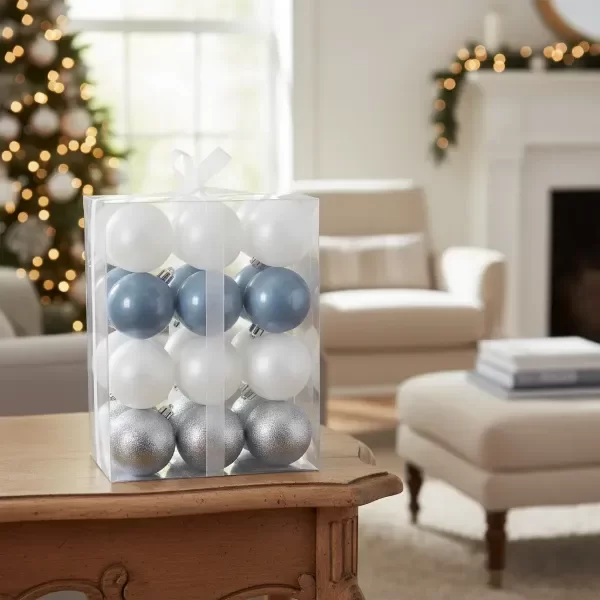 Producto - Set x24 esferas de navidad 6cm - AZUL