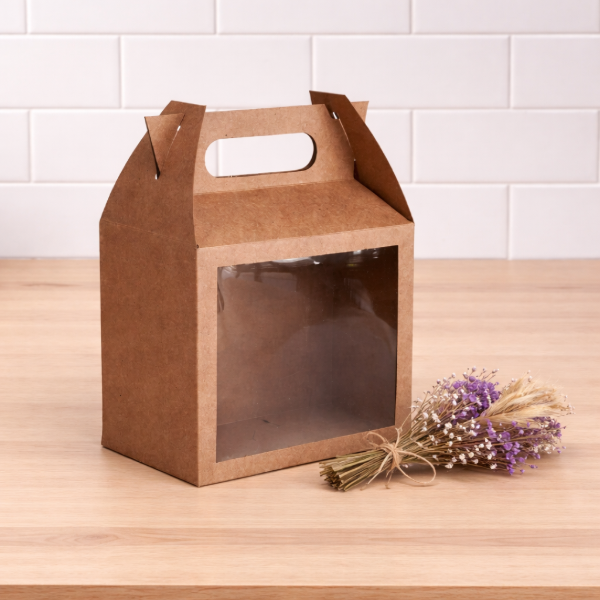 Producto - Valija Kraft con visor de acetato 17x9,5x16