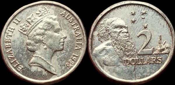 Producto - Australia - 2 Dólares (1988) KM #101