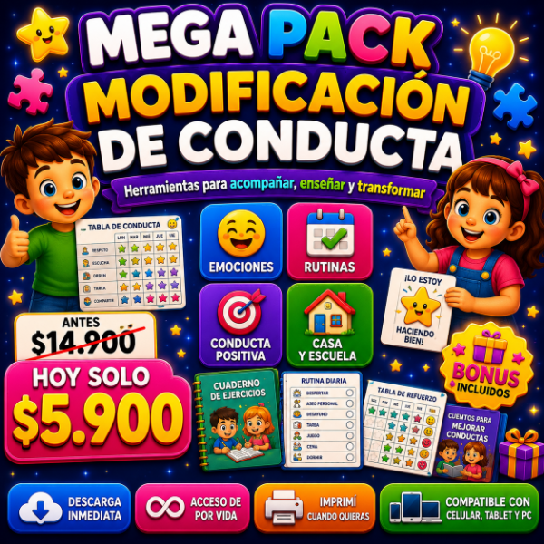 Producto - Mega pack modificación de la conducta