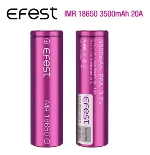 Producto - BATERIAS EFEST 18650, 3500Mah