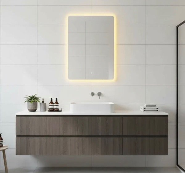 Producto - Espejo led vertical 50x70 luz fria, calida, neutra
