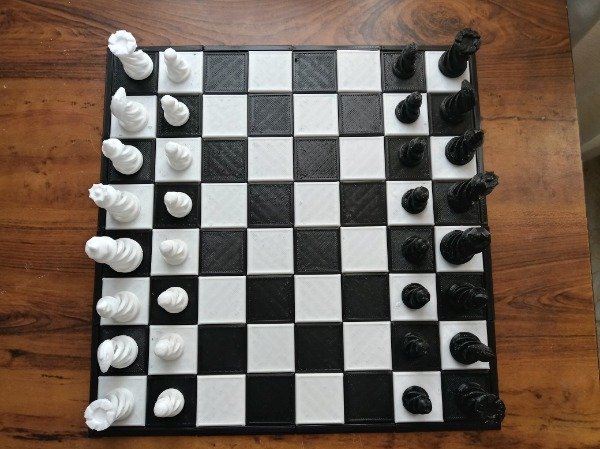 Producto - Juego De Ajedrez Diseño Moderno Minimalista Tablero Ergonomi