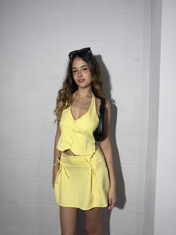 Producto - Pollera sastrero con moños para atar