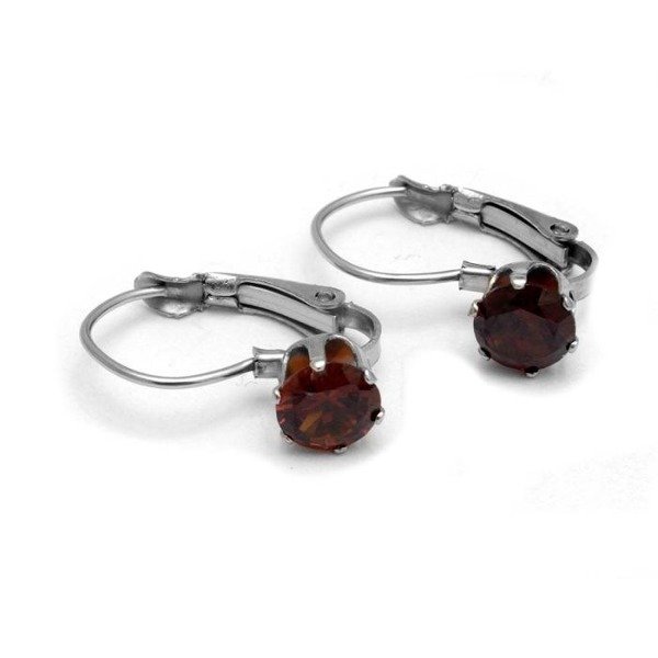 Producto - Aro con cubic rojo