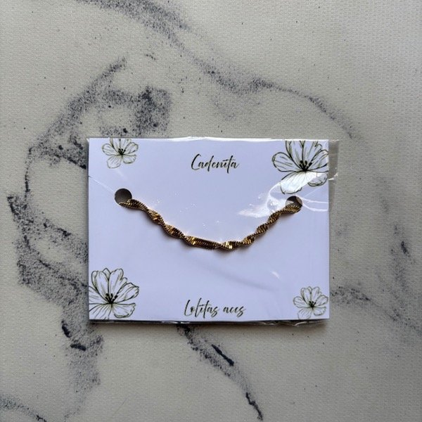 Producto - Cadenita torzada (dorado)