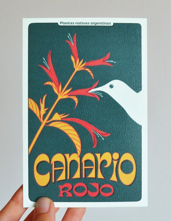 Producto - Postal - Canario rojo