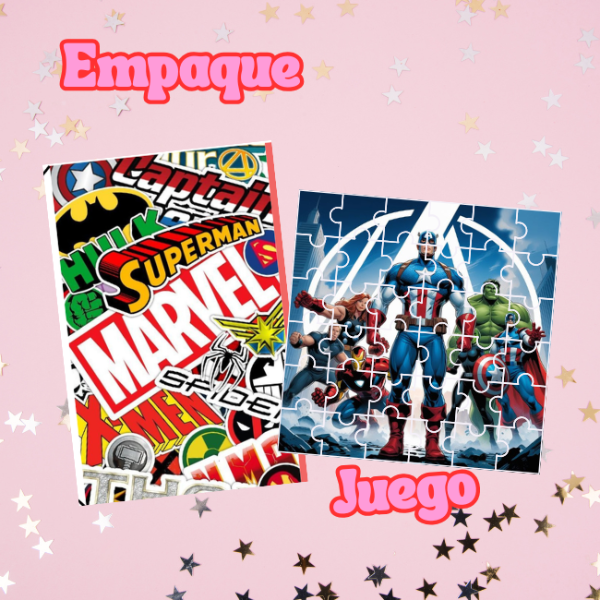 Producto - Rompecabezas Marvel + packaging