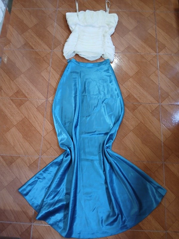 Producto - Falda sirena azul