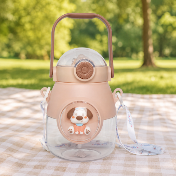 Producto - BOTELLA INFANTIL CON SORBETE, MANIJA Y CORREA REGULABLE 900ml - 3