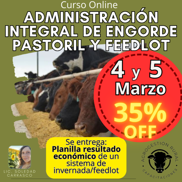 Producto - Curso Online: Administración Integral de Engorde Pastoril y Feedlot
