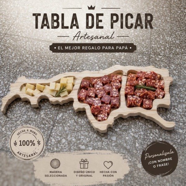 Producto - Tabla de madera para picadas- Argentina