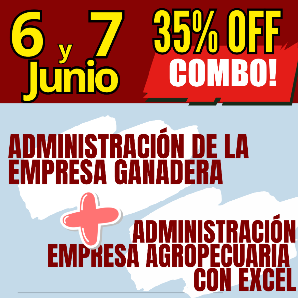 Producto - COMBO 2 CURSOS: Administración Ganadera + Gestión Agropecuaria con Excel