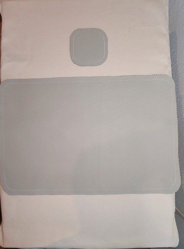 Producto - Individuales bristol x 4 doble Rústico exterior 30x45 + posavasos gris beige - 0