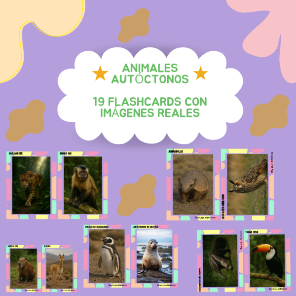 Producto - Animales autóctonos (19 flashcards)