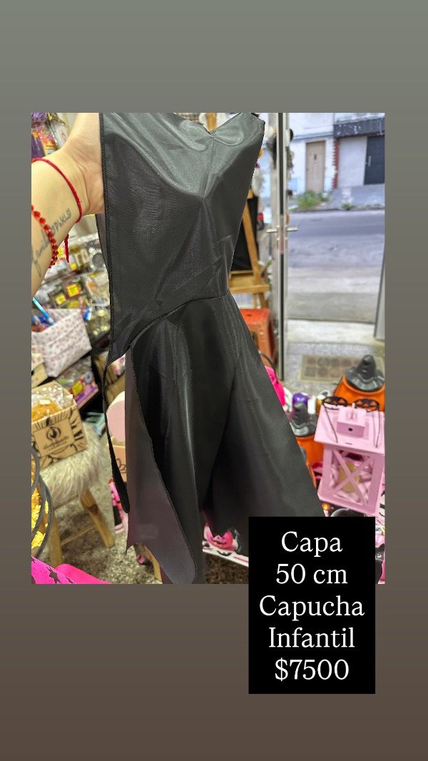 Producto - Capa 50 cm infantil negra