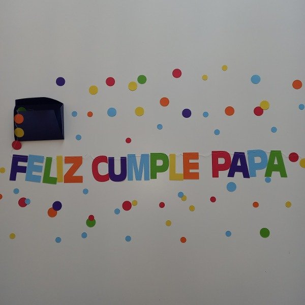 Producto - Guirnalda con mensaje  (letras de colores  + sobre)
