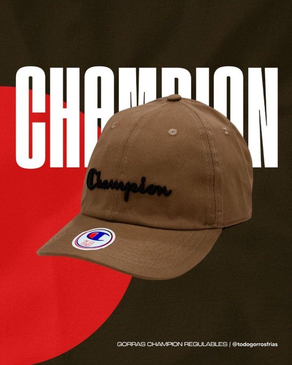 Producto - GORRA CHAMPION MARRON LOGO NEGRO