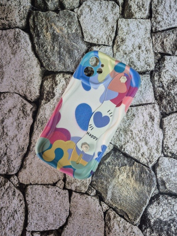 Producto - Funda tpu diseño con strap Iphone 11 corazones