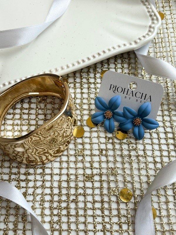 Producto - Set Jazmín golden (celeste)